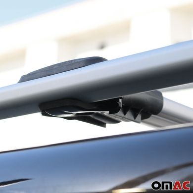 Багажник DIAMOND V1 Opel Combo 2012-2018 на рейлінги, Хром, Аеродинамічна
