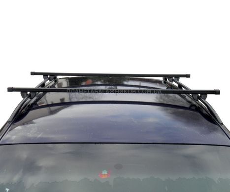 Багажник на рейлінги HYUNDAI Atos / Atos Prime Hatchback 1998-2009 Kenguru ST 1,2м, Черный, Прямокутна