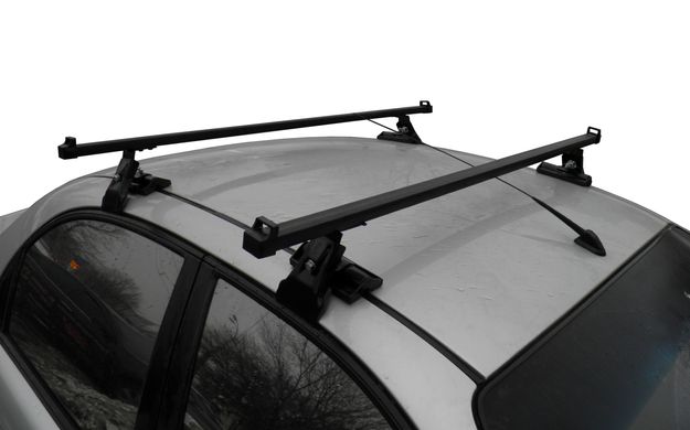 Багажник на гладкую крышу FORD Fiesta mk VI; Хетчбек 2002-2008 Camel Lux 1,2м, Прямоугольная