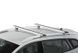Багажник Renault Clio універсал 09-12, 12- на рейлінги, Хром, Аєродинамічна