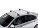 Поперечины Peugeot 407 седан 2004-2010 на штатное место, Хром, Аэродинамическая