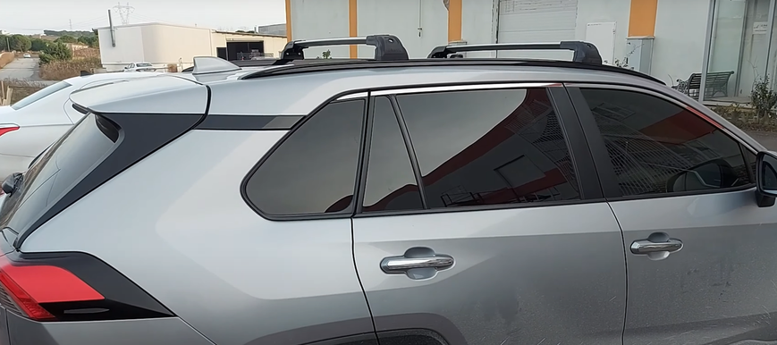 Поперечини Toyota RAV4 2019+ Erkul STRONG на інтегровані рейлінги (в штатні місця), Хром