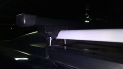 Поперечины DACIA Duster SUV 2010-2013 Amos Reling STL на рейлинги 1,2м, Черный, Квадратная