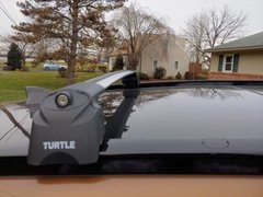 Поперечини Turtle AIR2 BMW 2 Series 2014- на інтегровані рейлінги,, Хром, Аєродинамічна