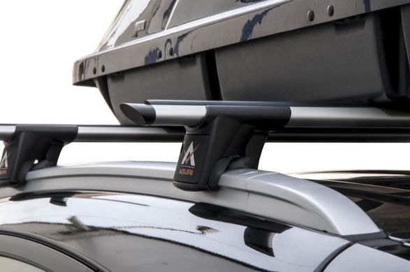 Поперечини Aguri Runner Volvo XC40 2018- на інтегровані рейлінги, Хром, Аєродинамічна