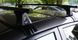 Поперечины Ford Focus 5 дверей 1998-2004 на гладкую крышу, Черный, Квадратная