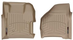 Килимки Weathertech Beige для Ford Super Duty (all cabs)(mkI)(with 4x4 shifter)(no PTO kit)(1 row) 1999-2007 automatic (WT 451251)