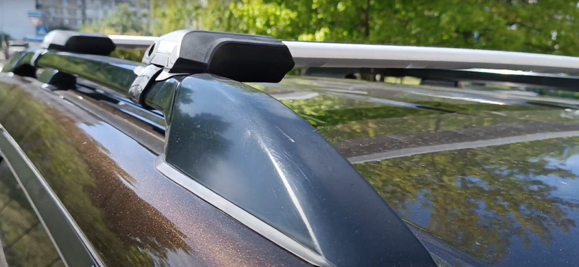 Поперечины VOLVO V90 1997-1998 универсал Thule Wingbar Edge на высокие рейлинги хром, Хром