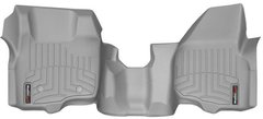 Килимки Weathertech Grey для Ford Super Duty (extended & double cab)(mkIII)(no 4x4 shifter)(no dead pedal)(1 pc.)(1 row) 2011-2012 automatic (WT 463291)