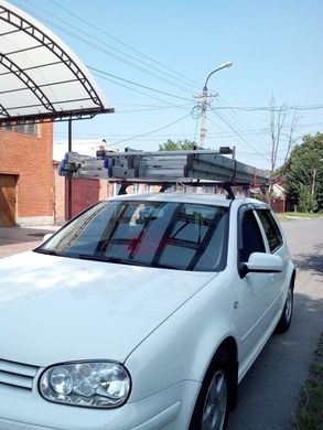 Поперечины Renault Scenic 2009-2016 mk III MPV Amos Koala STL на гладкую крышу, Прямоугольная