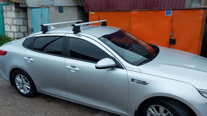 Багажник на крышу AUDI A6 Седан 2011-2019 ASAF v4 1,2м, Хром
