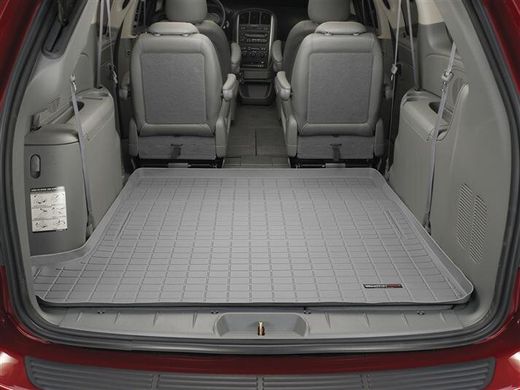 Килимок Weathertech Grey для Dodge / Chrysler Grand Caravan (long)(mkIV)(Stow & Go Seats)(trunk behind 2 row) 2001-2007 (WT 42266)