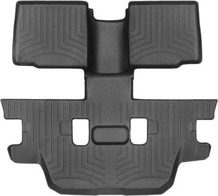 Килимки Weathertech Black для Ford Explorer (mkV)(2 row bucket no console)(2-3 row) 2011-2019 (WT 443596)