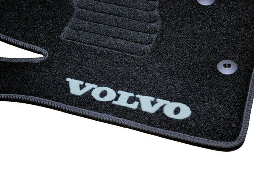 Коврики в салон ворсовые для Volvo XC90 (2002-2015) /Чёрные BLCCR1710