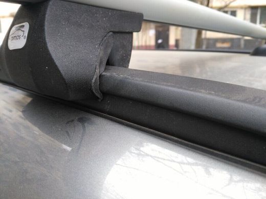 Поперечины SSANGYONG Rodius SUV 2004-2012 Amos Alfa Aero на рейлинги 1,3м, Хром, Овальная