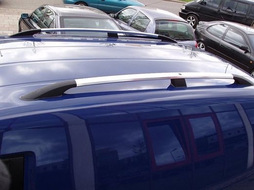 Рейлинги Volkswagen Caddy 2004-2015 короткая база хромированные (ножка пластик), Хром