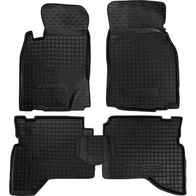 Килимки в салон для Mitsubishi Pajero Sport 1998-2008 черный, кт - 4шт 11238 Avto-Gumm