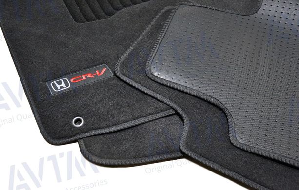 Килимки в салон текстильні для Honda CR-V (2006-2011) /Чёрные Premium BLCLX1206