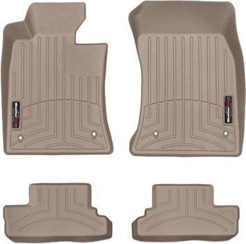 Коврики Weathertech Beige для Mini Cooper (cabrio)(mkII)(R57)(no passanger foot rest) 2009-2015 (WT 451361-451364)