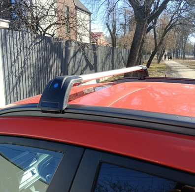 Поперечини EXCLUSIVE V2 Citroen C4 Cactus 2014- на інтегровані рейлінги,, Хром