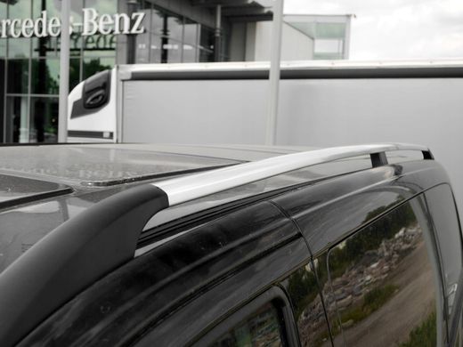 Рейлинги Mercedes Vito 447 2015+ средняя база хромированные (Long) (ножка пластик), Хром