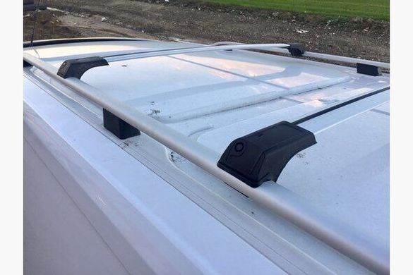 Багажник на рейлинги Renault Trafic 2015+ хром без замка