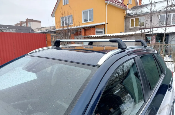 Поперечини EXCLUSIVE V2 Citroen C4 Cactus 2014- на інтегровані рейлінги,, Хром