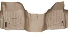 Килимки Weathertech Beige для Ford Super Duty (extended & double cab)(mkII)(no 4x4 shifter)(1 pc.)(1 row) 2008-2010 automatic (WT 452931)