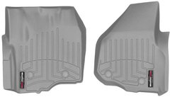 Коврики Weathertech Grey для Ford Super Duty (extended & double cab)(mkIII)(no 4x4 shifter)(raised dead pedal)(2 pcs.)(1 row) 2012-2016 automatic (WT 464331)