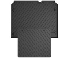 Гумові килимки в багажник Gledring для Citroen C4 (mkII) 2010-2018 (багажник с защитой) (GR 1753-1998)