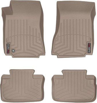Коврики Weathertech Beige для Cadillac CTS (sedan & wagon)(mkII)(RWD)(1 small fixing) 2008-2010 automatic (WT 459291-451492)