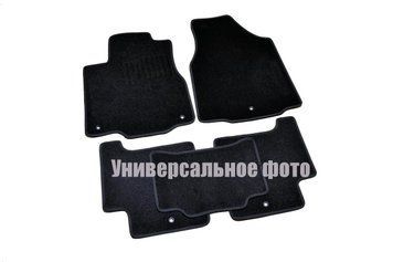 Коврики в салон ворсовые для Fiat 500L (2012-) /Чёрные 5шт BLCCR1133