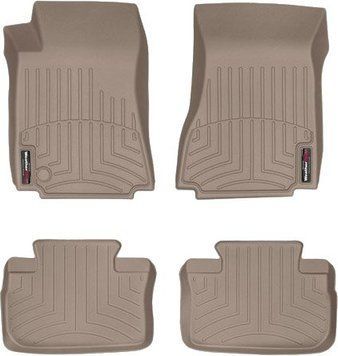 Коврики Weathertech Beige для Cadillac CTS (sedan & wagon)(mkII)(RWD)(1 big fixing) 2008-2014 automatic (WT 455201-451492)