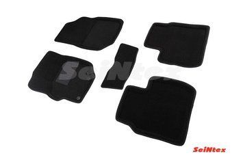 Коврики в салон 3D для Peugeot 301/Citroen C-Elysse 2013- /Черные 5шт 84974