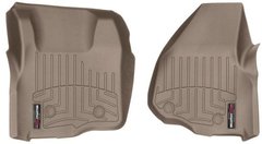 Килимки Weathertech Beige для Ford Super Duty (extended & double cab)(mkIII)(no 4x4 shifter)(no dead pedal)(2 pcs.)(1 row) 2011-2012 automatic (WT 453051)