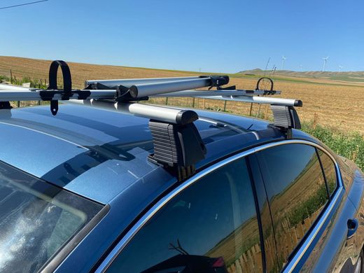 Багажник на крышу BMW X1 (F48) SUV 2016-2019 ASAF v4 1,4м, Хром