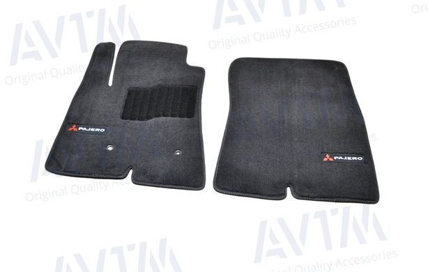 Килимки в салон текстильні для Mitsubishi Pajero IV (2006-) 5 дв. /Чёрные Premium BLCLX1400