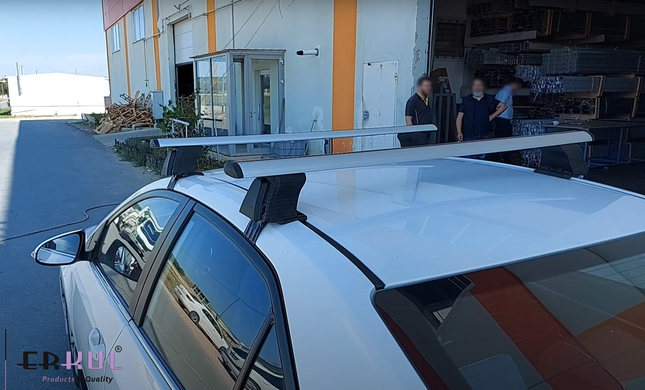Поперечки на дах BMW X1 (F48) SUV 2016-2019 ASAF v4 1,4м, Хром
