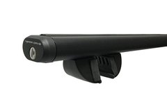 Поперечки KIA Sedona mk III MPV 2011-2014 Aero AL Black на рейлінги 1,2м, Черный, Овальна