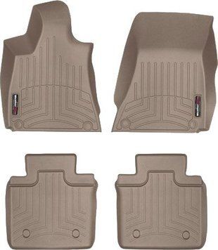 Килимки Weathertech Beige для Maserati Quattroporte (mkVI)(RWD)(2 zone climate control) 2016&rarr; (WT 458831-455652)