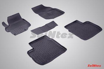 Коврики в салон для Citroen C-Elysee/Peugeot 301 2013- резиновые, кт 5шт