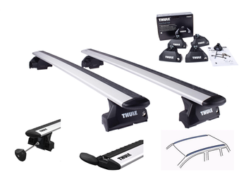Поперечный багажник TOYOTA RAV 4 5-dr SUV 19- на низкие рейлинги Thule Wingbar Evo 118см
