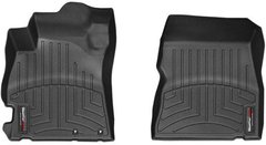 Коврики Weathertech Black для Nissan Note (E12)/ Sunny (N17)(trunk lever on driver floor side)(small centre console)(1 row) 2012→ (WT 444111)