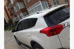 Рейлінги Toyota RAV4 2014-2019 серебряні CROWN, Сріблястий