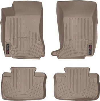 Коврики Weathertech Beige для Cadillac CTS / CTS-V (sedan & wagon)(mkII)(AWD)(1 big fixing) 2010-2014 automatic (WT 458991-451492)