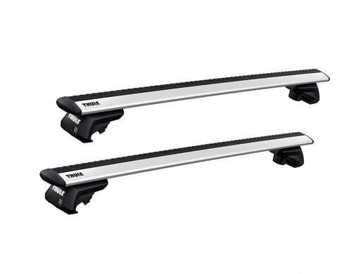 Багажник MITSUBISHI Pajero 1991-1998 mk II SUV Thule Wingbar Evo на рейлінги з просвітомхром, Хром