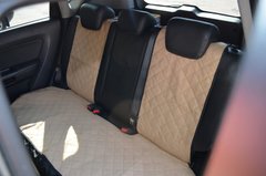 Комплект накидок на передні і задні сидіння Standart коричневі з алькантари (рівні)