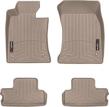 Коврики Weathertech Beige для Mini Cooper (hatch)(R56)(mkII) / Coupe (R58)(mkI)(no passanger foot rest) 2007-2015 (WT 451361-451362)