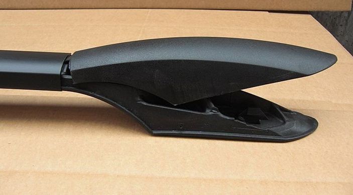 Рейлінги Peugeot Expert 2007-2015 коротка база чорні (ніжка пластик), Черный