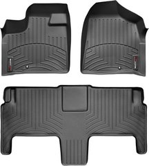 Коврики Weathertech Black для Chrysler Town & Country (mkV); Volkswagen Routan (mkI)(1-2 row)(with super console)(2 row luxury bucket seats) 2011-2016 (WT 444211-441412)